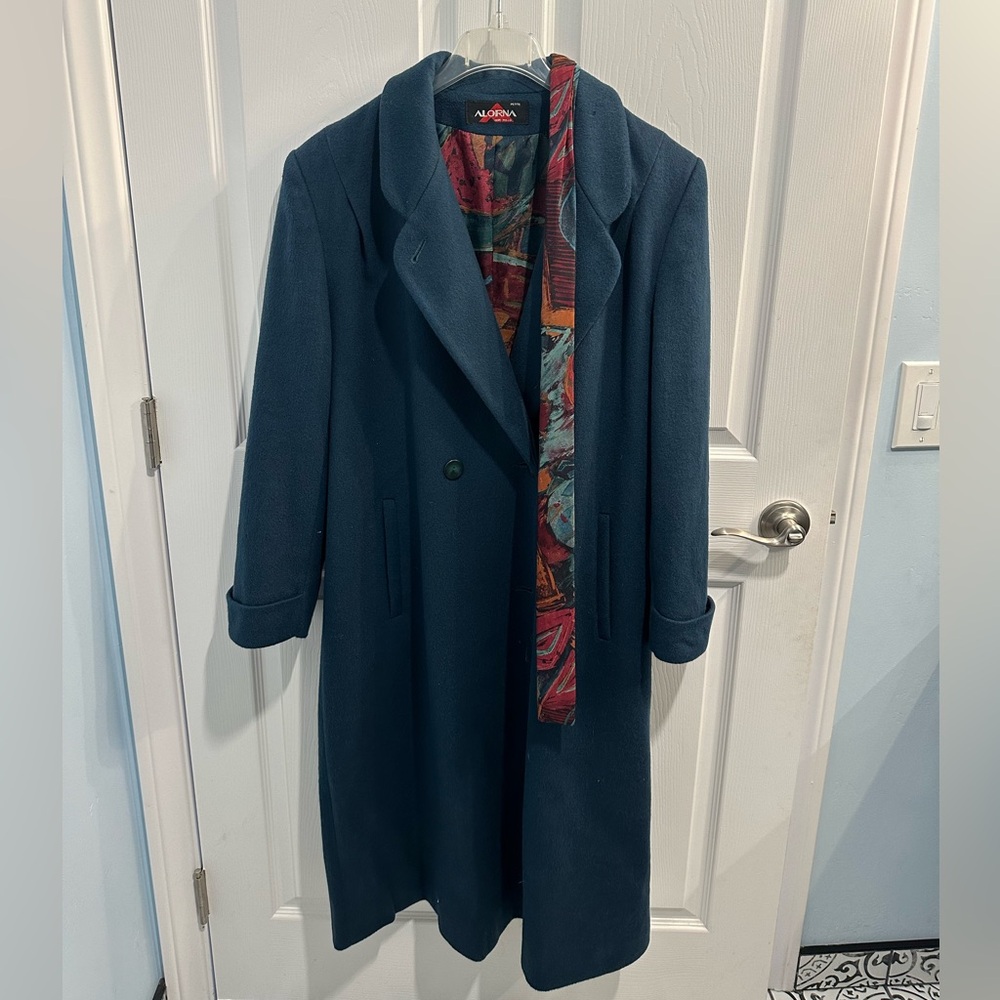 Alorna super fina women’s wool coat— Large/petite